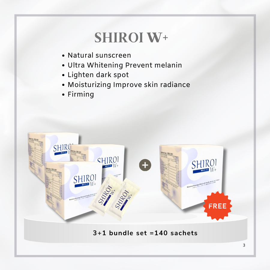 SHIROI W+  (3+1 BOX BUNDLE SET)