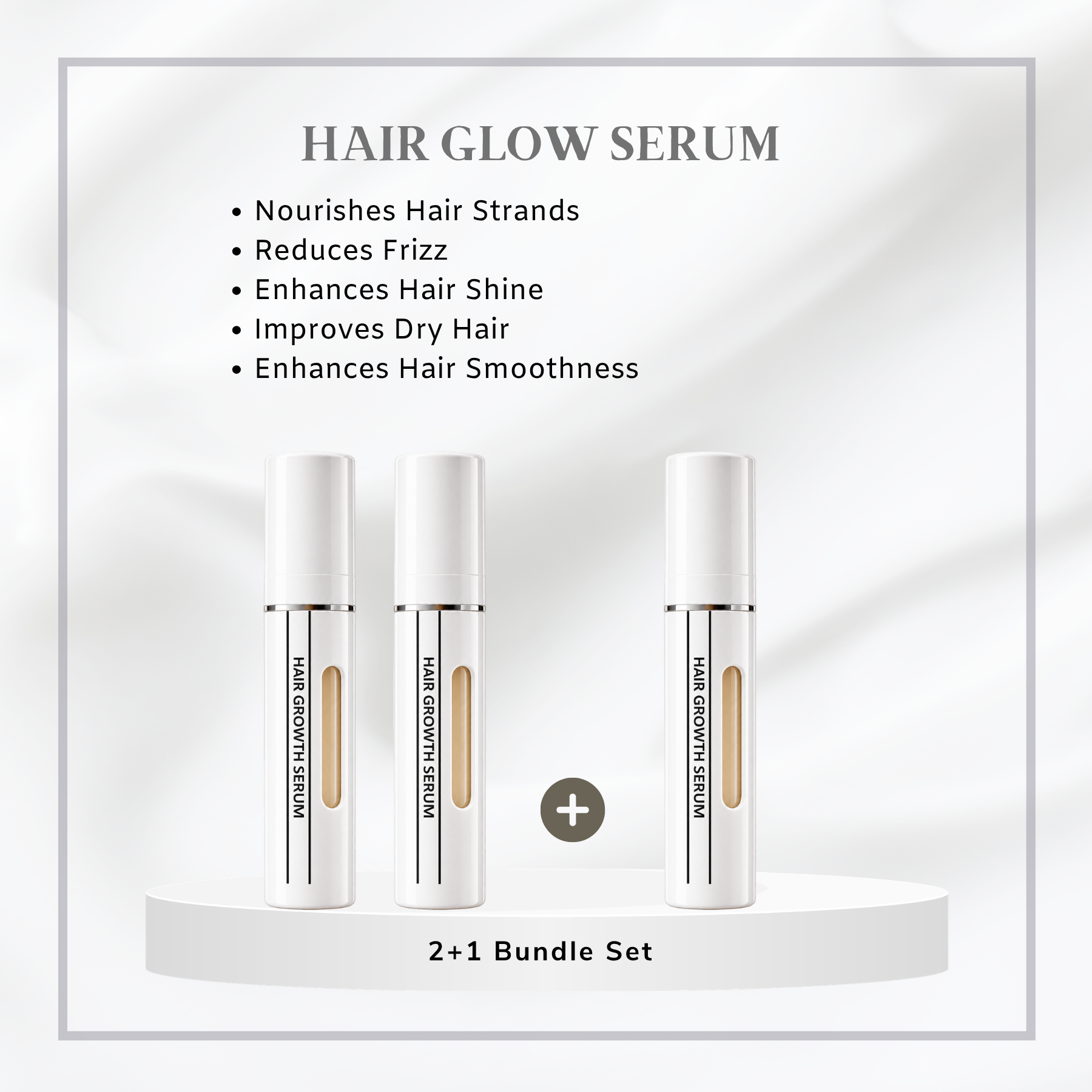HAIR GLOW SERUM  (2+1 BUNDLE SET)